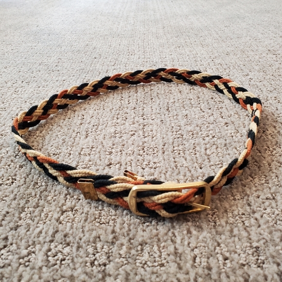 Vintage braided fabric belt - Picture 4 of 8